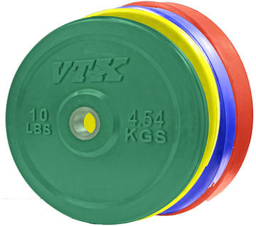 Troy Barbell Olympic Solid Rubber Bumper Plates